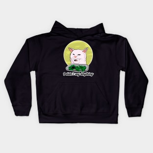 Meme cat white 2019 Kids Hoodie